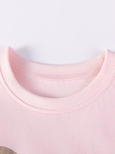 Image of HILEELANG Girls Cotton Short Set Summer 2 Piece Outfit T Shirt Shorts | 100% Cotton, Soft Breathable Fabric, 2 Piece Outfit Set, Elastic Waist, Summer Comfort for Toddler Little Girls