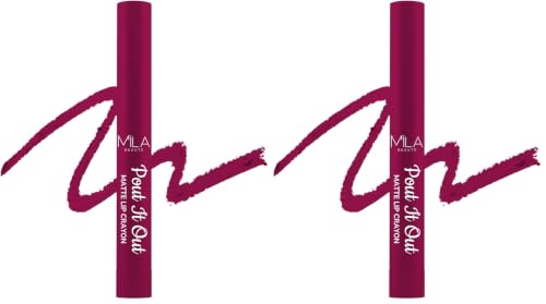 Image of Mila Beaute Pout It Out Matte Lip Crayon | Highly Pigmented & Enriched With Jojoba Oil | Soft Matte Finish | Creamy & Light Weight Texture | Smooth Glide Application | Shade - (Gamora 1.25g)