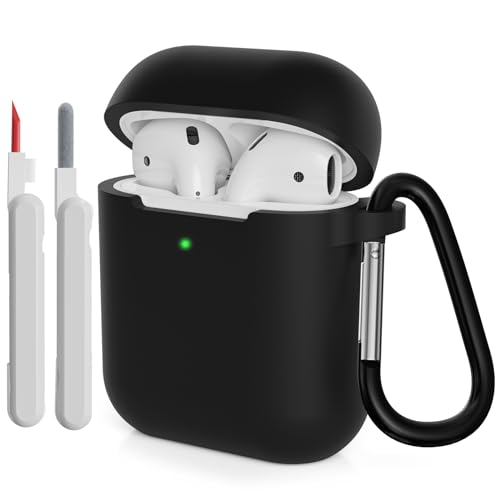 KOKOKA Custodia in Silicone Compatibile per AirPods 2 con Kit di Pulizia, Case Cover Protettiva in Premium Silicone per...
