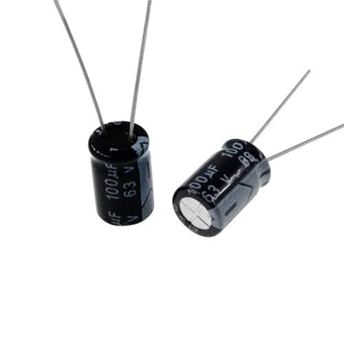 Condensateur radial 100uf 63v haute précision en aluminium pour électronique premium