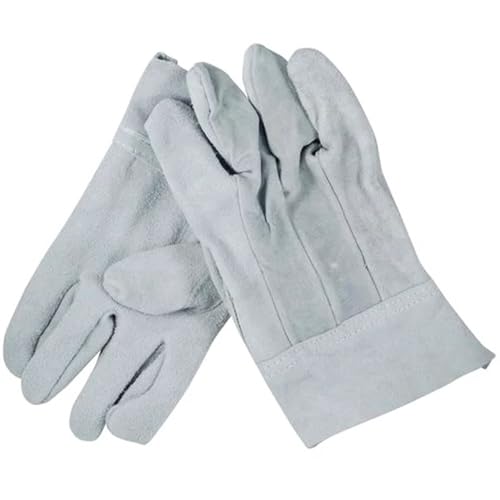 Luva de Raspa em Couro Punho 7 Proteção Individual EPI Segurança ...
