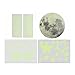 Oplu Wandsticker mit Leuchtmotiven für Kinder und Erwachsene, Motiv: Mond Dots Stars