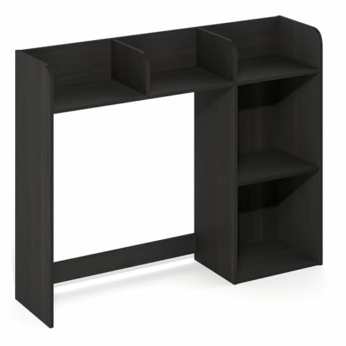 Image of Furinno Classic Desk Shelf, 5-Shelf Desktop Hutch, Book Shelf, 3-Tier Desk Organzier, for Office Supplies, Office Desk Accessories, for Home Office, College, Dorm, White