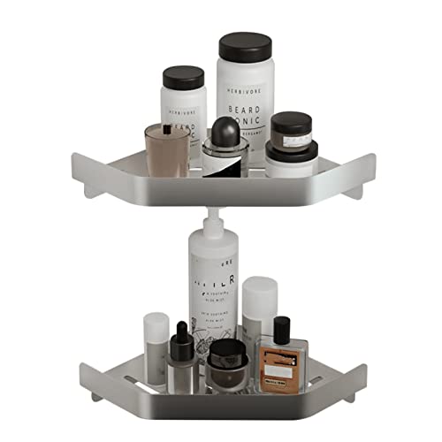 Estante de baño angular antioxidante de aluminio espacial cepillado 2