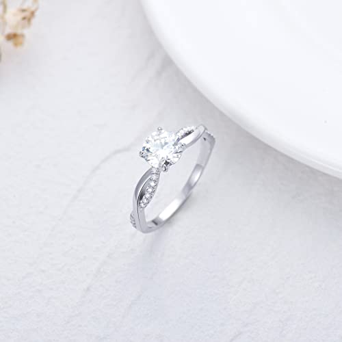 1.16 Carat (ctw) Moissanite Engagement Rings for Women 10K/14K/18K Gold Rings Moissanite Rings4