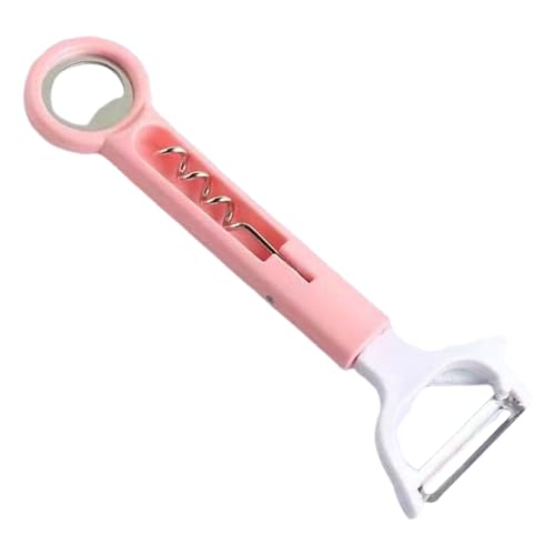Sacacorchos,Sacacorchos Multiusos con Empuñadura Ergonómica | Pelador De Cocina - Para Viaje Camping Barbacoa Picnic Restaurantes Y Para Hombre Mujer Adulto
