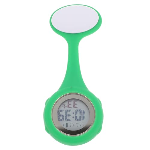 KESYOO 多機能シリコン製ナースウォッチ ピン留め式 衣服に簡単装着 大型デジタル表示 防水設計 医療従事者向け実用電子時計