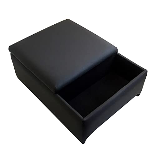 アームレスト ハイエース・レジアスエース 3席シート用 200系 バンDX コンソールボックス ブラック 黒 レザー風 トヨタ用 収納 内装パーツ カー用品 肘掛け Azur