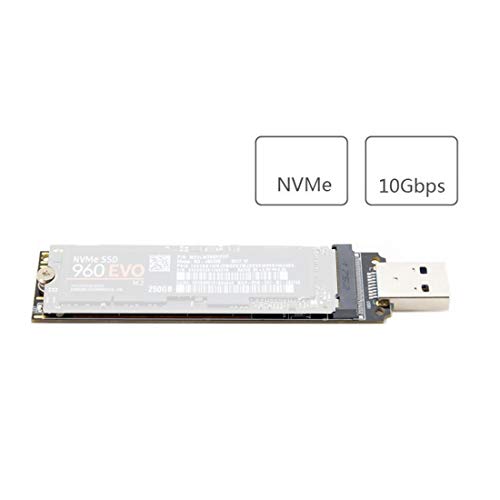 Adaptador externo M.2 NVME a USB 3.1 con carcasa miniatura 5