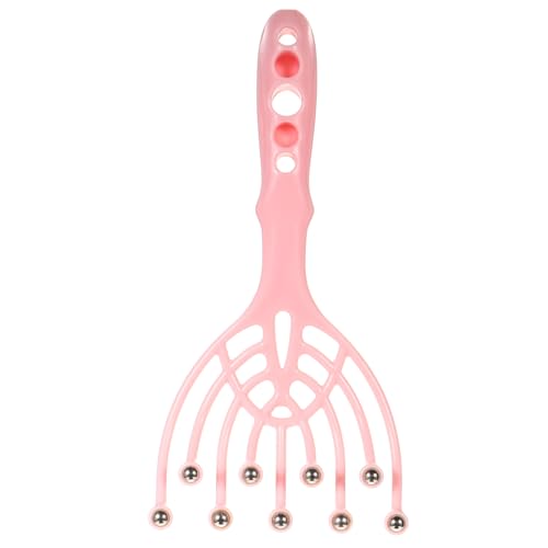 SOPOTUTU Massaggiatore Per Chioma e Cuoio Capelluto a Nove Artigli, Portatile Sfere Rotanti in Acciaio, Pettine Manuale Per Massaggio e Rilassamento Completo a Casa e in Ufficio