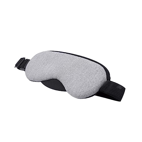 FOYTOKI USB Steam Eye Mask Heated Eye Cover Comfortable Hot Compress Blindfold for Relaxation Travel Sleep Grey Unscented