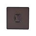 Schneider Electric Ultimate bezśrubowa płaska płyta GGBGU5400BDBP 13 A podwójny biegun, niewłączone złącze bezpiecznikowe ciemny brąz