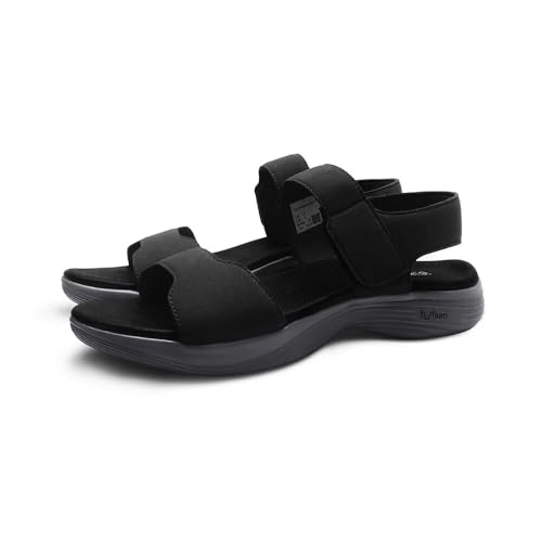 Image of HAPPENSTANCE | AdaWomen's Sandals - Stylish & Comfortable Open-Toe Flats | Casual Summer Sandals with Anti-Slip Sole