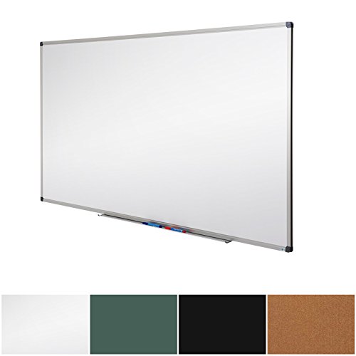 Tableau Blanc Master of Boards® | Tableau Magnétique | Tableau Effaçable Aimanté à Suspendre | 4 Surfaces Disponibles Pour Ecole, Bureau, Maison | 80x110cm