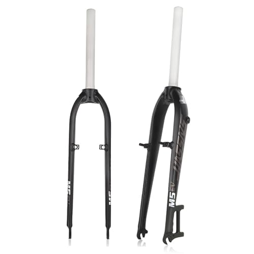 DHNCBGFZ Horquilla Rígida para Bicicleta De Montaña De 26/27,5' 1-1/8‘’ Freno Disco/V Liberación Rápida Horquilla Aluminio Super Ligero Horquillas De Bicicleta(27.5')