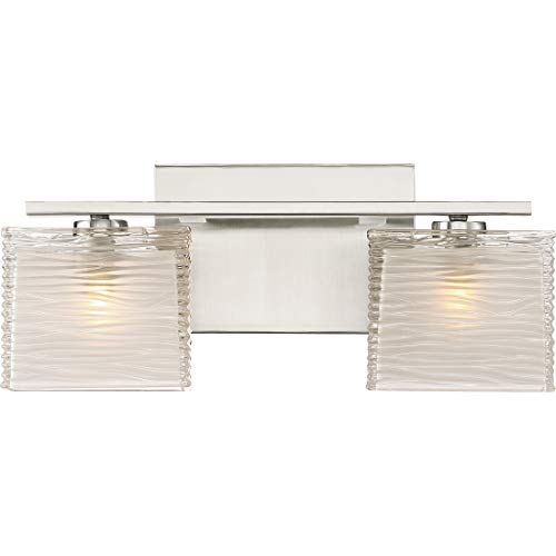 Image of Quoizel Westcap 15 inch Vanity Light, Brushed Nickel, 2-Light