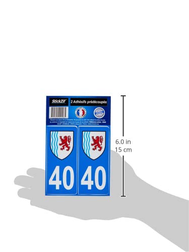Adesivi Regione Nuova Aquitania 40 Landes – Set Da 4 Per Targa Auto, Simboli F Francia Europa - 2