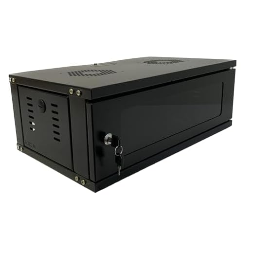 Mini Rack Organizador 3U 320mm Padrão 19 Preto Com Chave