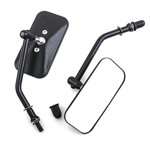 Espejo retrovisor negro para Harley Sportster de aluminio CNC y acabado premium
