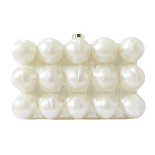 Image of Acrylic Bubble Bag Luxury Marble Clutch Evening Purses for Women Glitter Handbag for Wedding Party Prom