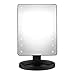Conair Reflections LED Lighted Vanity Makeup Mirror with Touch Screen, Black