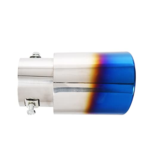 1 Pcs Car Vehicle Exhaust Muffler Steel Tail Pipe & 2 Pcs Car Hand Brake Knob Button Cover Trim