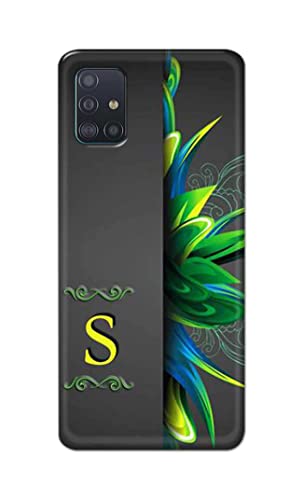 Image of Name II Initial II Letter Alphabet S Hard Back Case Cover for Samsung Galaxy A71 / Samsung A71S, SM-A715F / DS Back Cover -(J5) VNS2222