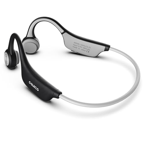 XRLUC Open Ear Bluetooth Headphones Bone Conduction and Air Conduction Wireless Earphones Sport Outdoor IPX5 Sweat Resistant Wireless Headphone Built-in Mic for Workouts, Running,Hiking