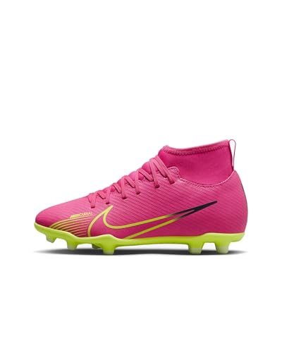 Nike JR Superfly 9 Club FG/MG Fussballschuh, PINK Blast/Volt-Gridiron, 37.5...