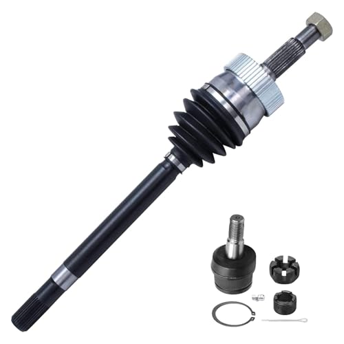 Image of Detroit Axle - 4WD Front Left CV Axle Ball Joint for Jeep 1990-1992 Cherokee 1993-1998 Grand Cherokee Driver Side CV Axle Shaft Lower Ball Joint Replacement