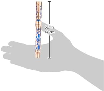 Conklin Endura Deco Crest Fountain Pen Blue - B