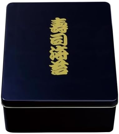 ZOTATO Japanese Full Sheet Sushi Nori Container – Black Seaweed Storage Box with Kanji, Lead-Free Tin for Fresh Seaweed Sheets – Made in Japan for Sushi Restaurants & Chefs