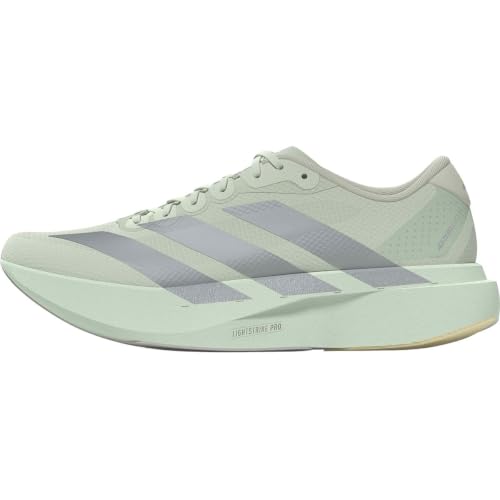 Image of adidas, Women's, Adizero Evolution Sl Running Shoes, Crystal Jade /Tech Grey Metallic /Wonder Silver, 10, Medium