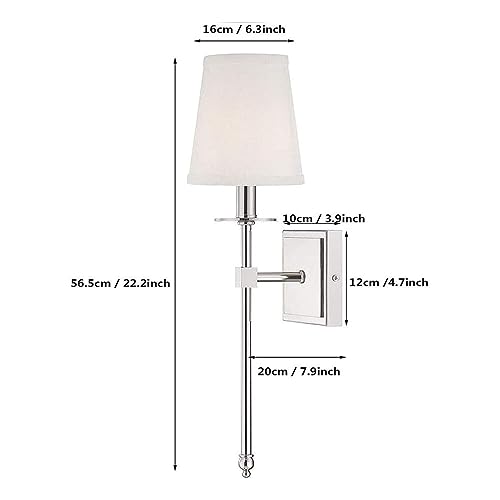 2 pezzi Applique da parete Moderna E14 Lampada da