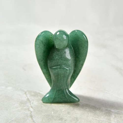 KALIFANO Aventurine Angel Carving...