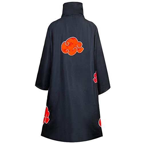 Akatsuki cloak for kids and adults, unisex, cosplay costume, Halloween, Christmas, party costume, cape with headband, ring, Kakashi Kunai and Ninja Shuriken - Image 8