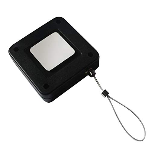 Chiudiporta automatico di tensione 800G con cavo di filo di acciaio da 1,2 m, ABS e acciaio inossidabile, opzioni nero/bianco