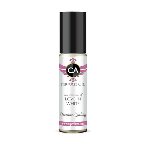 CA Perfume Impression of Love In White for Women Eau De Parfum Amber Floral Scent Long Lasting Perfumes for Women Travel Size TSA Ready for Day and Night Wear 0.33 Fl Oz 10ml