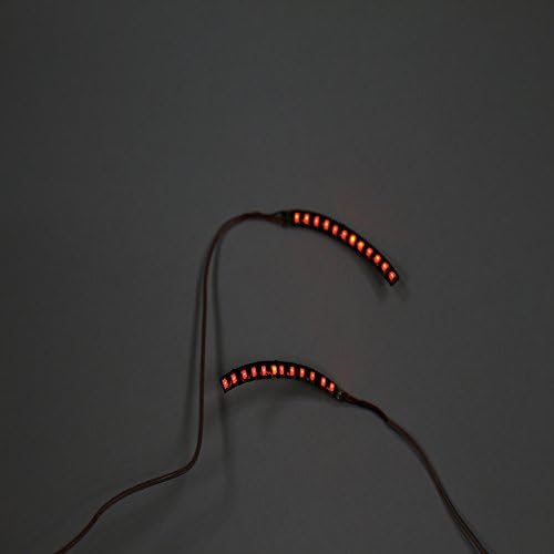 Summer Holidays Party Props,LED Eyelash Props,Party Props,LED Eyelash,Sontec Halloween LED Lashes,Sontec Brand Waterproof LED eyslashes Light,Shining Charming Eyelash Light (Red)