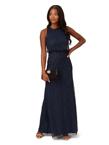 Adrianna Papell Women's Beaded Blouson Dress4