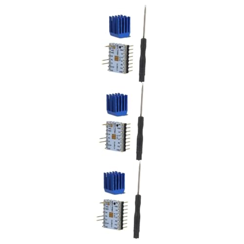 MUCKLILY 3pcs Stepper Motor Driver Peak Silent Driver for Printer Parts Quiet Motor Control Board Used in Stepper Machin