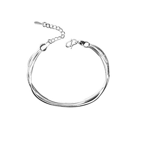 Tobillera cadena triple para tobillo descalzo y joyería de dedo para mujer