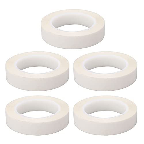 TANIQIACA 5PCS 0.05mm PET Insulation Adhesive Tape, White Heat Electrical Tape for Motor and Electronic Components Protection, High Temperature and Pressure, Good