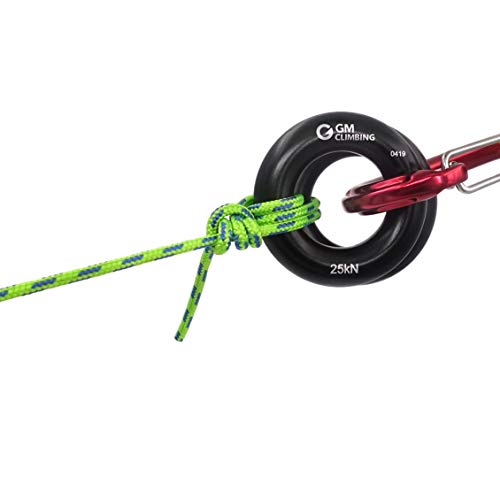 image for GM CLIMBING Rappel Ring 25kN for Rock Climbing Arborist Rescue Slackli