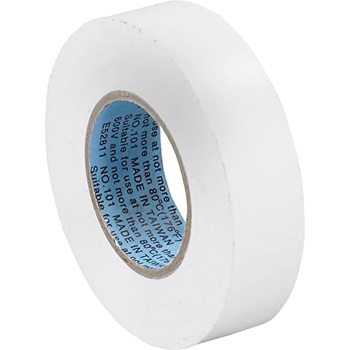 Image of Aviditi White Electrical Tape, 3 /4 Inch x 20 Yards, UL Listed, Vinyl Tape to Repair, Splice and Bundle for All Electrical and Wiring Projects (10 Rolls)