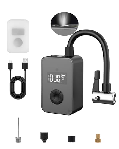 Yetour Bike Pump Electric, Portable Mini Bicycle Air Pump 130PSI