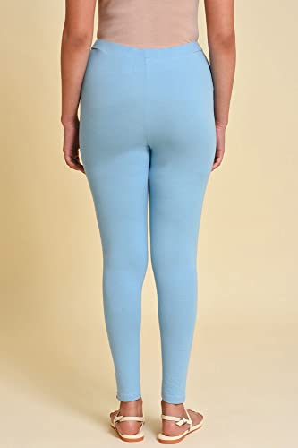 Image of W for Woman Women's Regular Fit High Rise Coral Cotton Jersey Tights