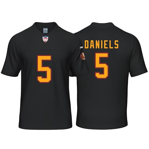 Custom Mens/Youth Football Jayden Stitched T-Shirt for Sports Fan Daniels Black No Brand/Logos
