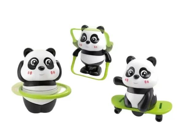 Panda Toy Set for Kids – Pack of 3 Cute Wobbling Panda Figures, Interactive Animal Playset for Toddlers, 3+ Years, Safe Non-Toxic Material, Gift Box Packaging-image-9