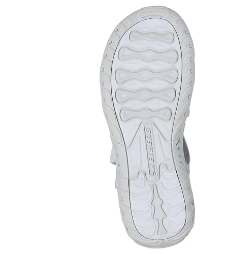 Skechers Skechers Women's Reggae - Positive Space, Color Camo Stretch Toe Loop Sandal, Gray, 10M